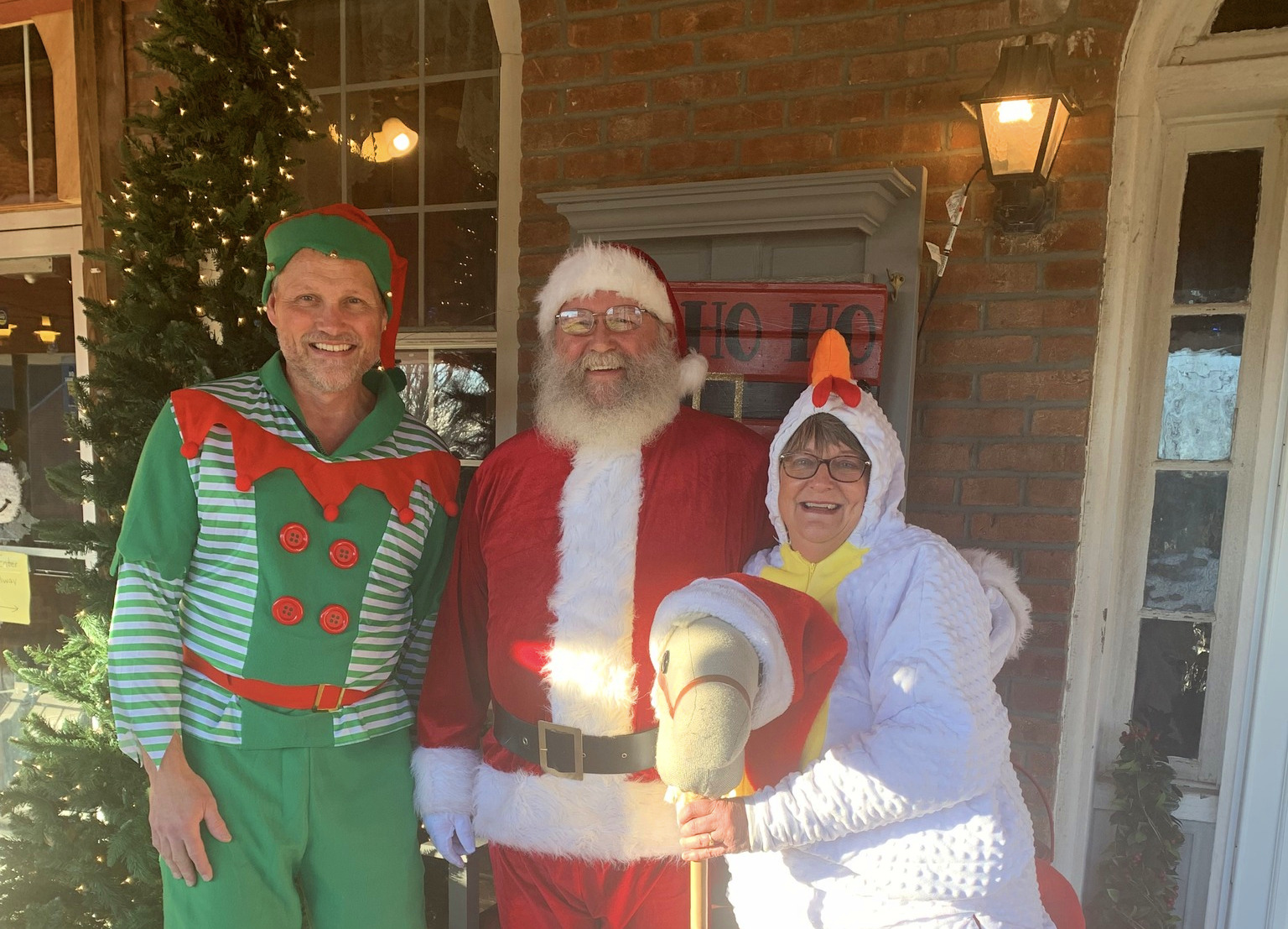 Owners of Stones with Santa